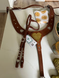 Harness Leather Slide Ear Headstall w/ Throat Latch