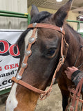 Old Face Concha Headstall, Hermann Oak® Leather
