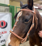 Old Face Concha Headstall, Hermann Oak® Leather