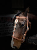 Old Face Concha Headstall, Hermann Oak® Leather