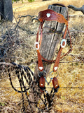 Vintage 3-Scallop Browband Bridle Set