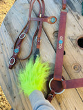 Old Visalia Arrow Headstall & Breast Collar Set, Hermann Oak® Leather