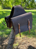 Leather Saddle Bags Large