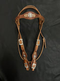 Old Visalia Arrow Headstall & Breast Collar Set, Hermann Oak® Leather