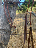 Rolled Split Reins Rawhide Buttons,  Hermann Oak® Leather