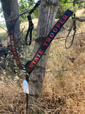 Custom mounted Police tack Headstall & Breast Collar