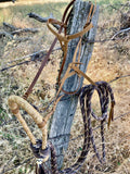 Bosal Hanger Cowboy Knot Browband style,  Hermann Oak® Leather