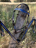 Black Old Visalia Bridle Set
