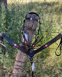 Black Old Visalia Bridle Set