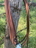 Lined Ultimate Split Reins, Weighted at Popper-End