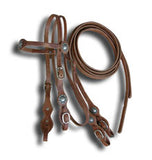 Buckaroo Style Harness Headstall and Rein Set