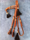 Rawhide Tassel Style Western Headstall