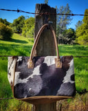 Hair On Leather Bag with Handles