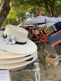 Buckaroo Punchy Palm Rancher Hat with Ribbon