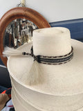 Buckaroo Punchy Palm Rancher Hat with Ribbon
