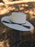 Buckaroo Punchy Palm Rancher Hat with Ribbon