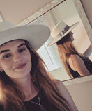 Buckaroo Punchy Palm Rancher Hat with Ribbon