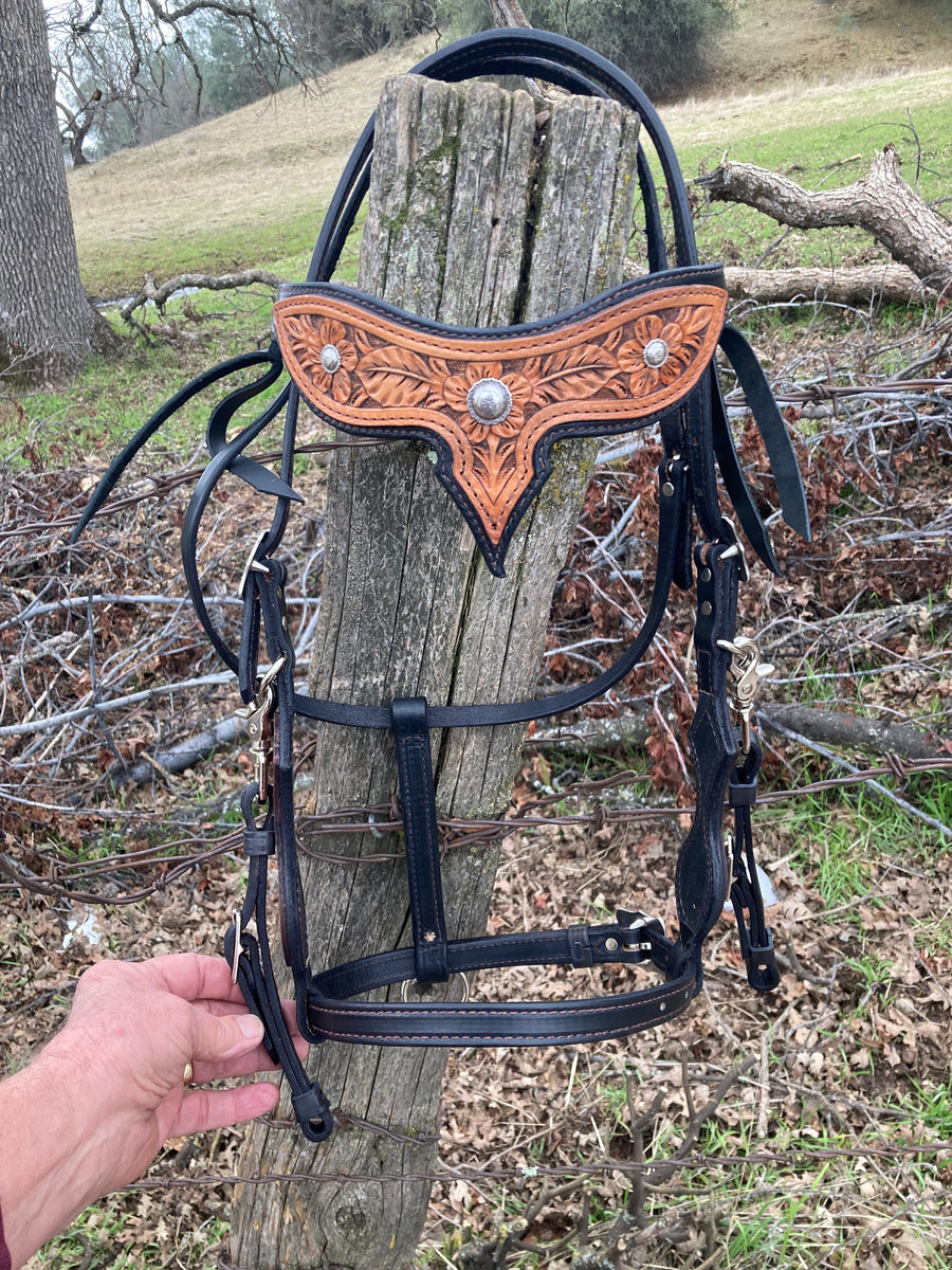 Majestic Halter Bridle Combo Buckaroo Leather Products