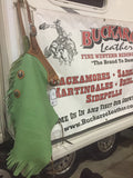 Green Leather Chinks Chaps