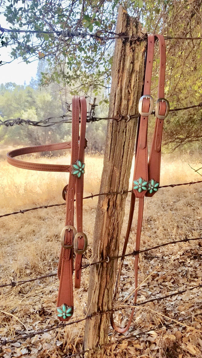 Tear Drop Headstall And Reins – Buckaroo Leather Products