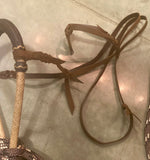 Bosal Hanger Cowboy Knot Browband style,  Hermann Oak® Leather