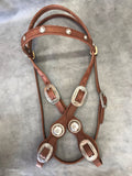 Harness Headstall Old Visalia Style Conchas