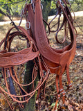 Custom mounted Police tack Headstall & Breast Collar