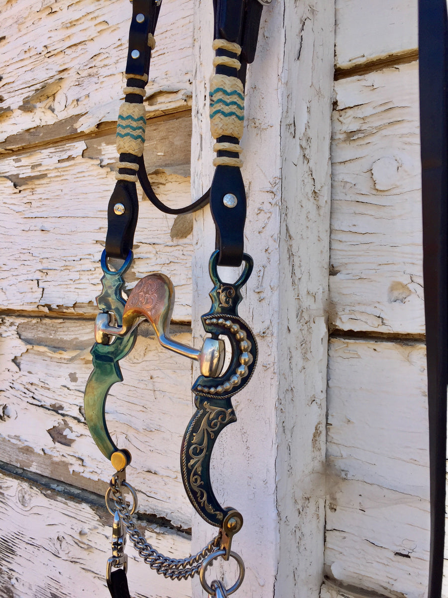 Black Sheekaroo Bridle Set Buckaroo Leather Products