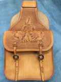 Leather Saddle Bags Large