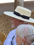 Buckaroo Punchy Palm Rancher Hat with Ribbon