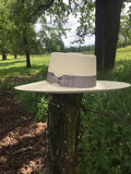 Buckaroo Punchy Palm Rancher Hat with Ribbon