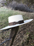 Buckaroo Punchy Palm Rancher Hat with Ribbon