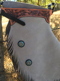 Deluxe Chinks with Tooled Plaque