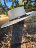 Buckaroo Punchy Palm Rancher Hat with Ribbon