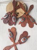 Cowboy Style Spur Strap with Conchas