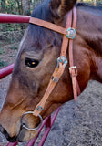 Big Cactus Headstall, Hermann Oak® Leather