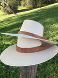 Buckaroo Punchy Palm Rancher Hat with Ribbon