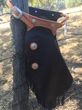 Western Chinks Chaps Leather Brown