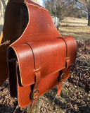 Leather Saddle Bags Large