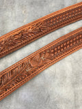 Tooling on Quality Leather Breast Collar made in USA