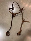 Bosal Hanger Cowboy Knot Browband style,  Hermann Oak® Leather