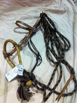 How to Tie a Mecate on your Hackamore Rawhide Bosal