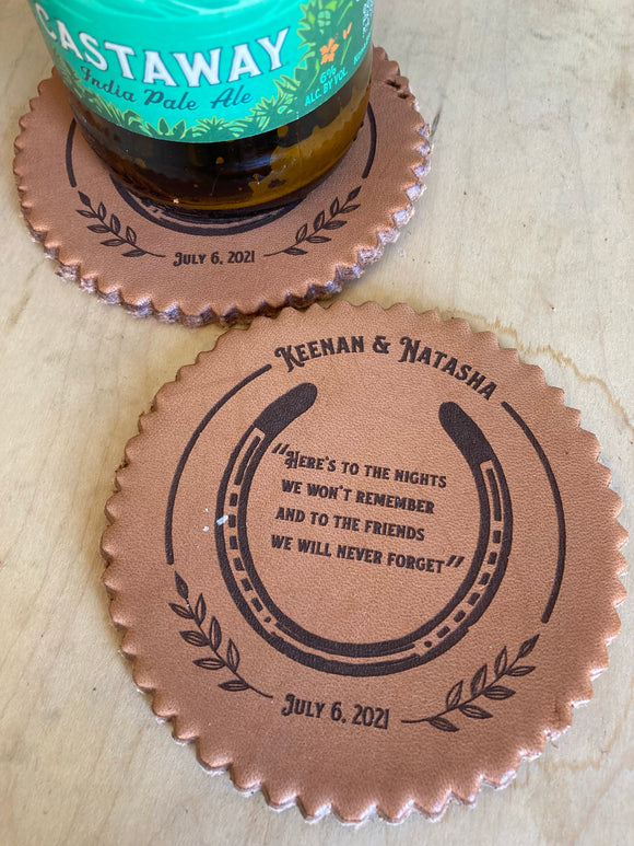 Leather Branded Coasters