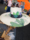 Buckaroo Punchy Palm Rancher Hat with Ribbon