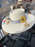 Buckaroo Punchy Palm Rancher Hat with Ribbon