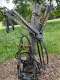 Custom mounted Police tack Headstall & Breast Collar