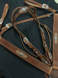 Harness Headstall Old Visalia Style Conchas