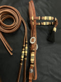 A Rawhide Tassel Stylin Headstall