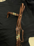 Harness Knotbrow Headstall w/ Rawhide Braiding