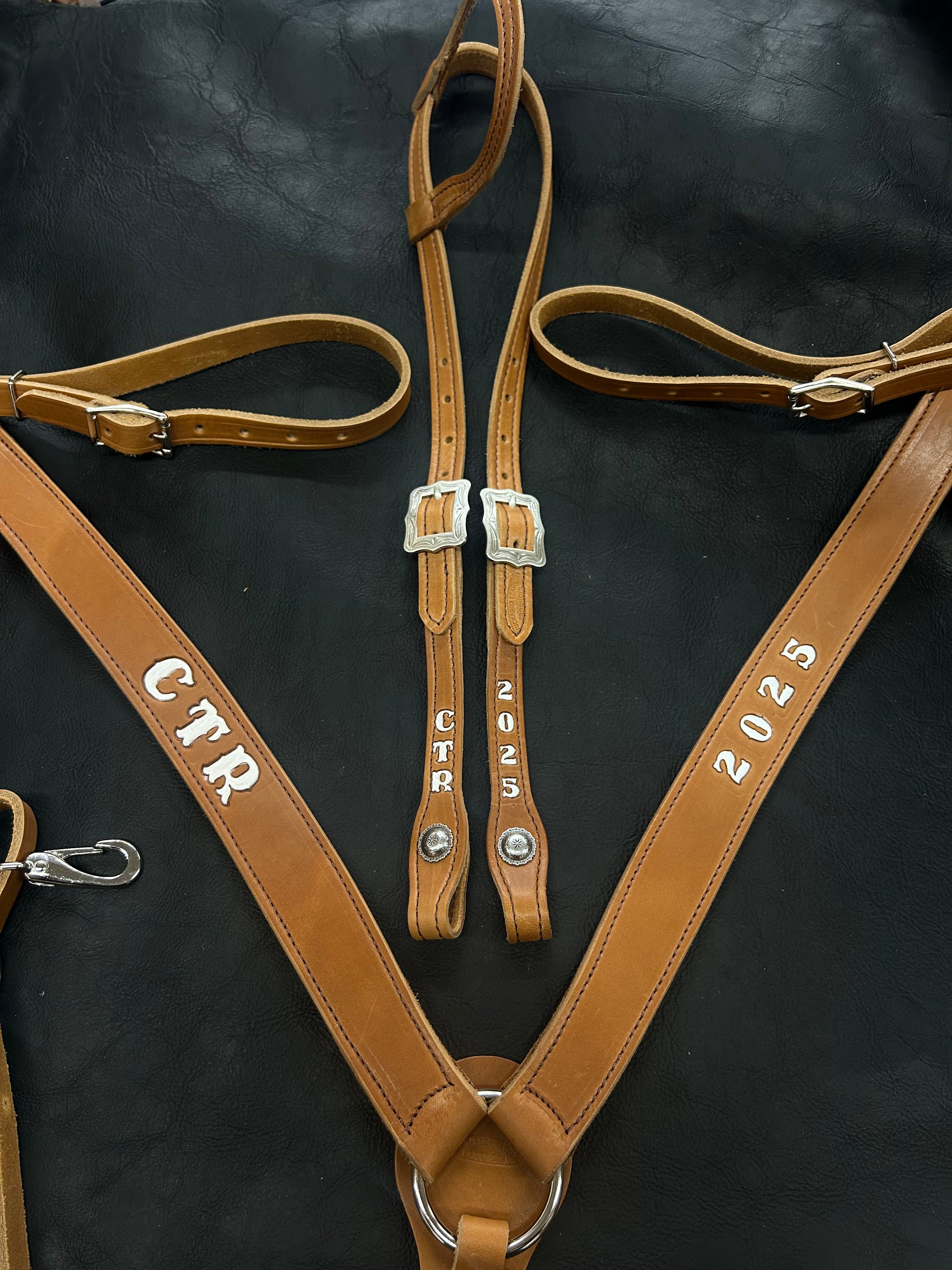 Award Headstalls, Hermann Oak® Leather – Buckaroo Leather Products